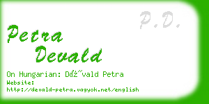 petra devald business card